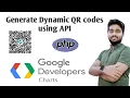 How to make dynamic QR codes using google chart API in PHP