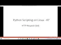 Python Scripting on Linux - Making HTTP Get Request