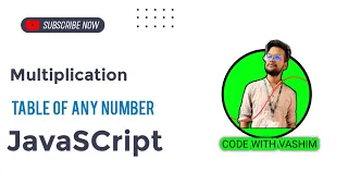 How to print table of any number in JavaScript Multiplication of any number in JavaScript