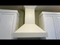 How to Install a Wooden ZLINE Painted Hood with Crown Motor comes Installed with Hood