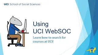 How to Use the UCI Schedule of Classes