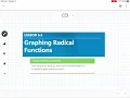 Graphing Radical Functions Lesson 5-3