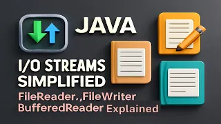 Java Streams Simplified FileReader FileWriter BufferedReader Explained