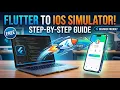 how to make a flutter project and run it on a ios simulator