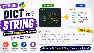Python Dict To String How to Convert Dictionary to String in Python