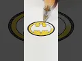 Coloring in a Batman symbol