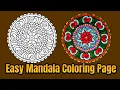 Mandala Coloring Page Colored With Relaxing Music Colored By Osman Mandalas World 58
