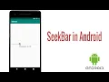 SeekBar in android Android Bangla Tutorial