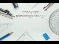 GED Math - Money and Percent Change