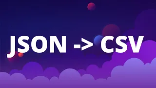 Save JSON as CSV file