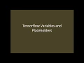 Tensorflow Variable and Placeholder