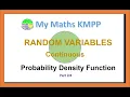 Random Variables Continuous Probability Density Function part