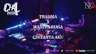 trauma x wanita biasa x cintanya aku breakbeat dj remix terbaru fullbass 2024