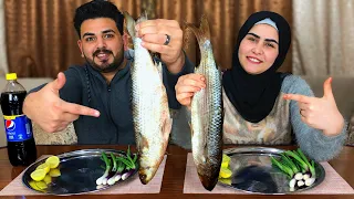 تحدي اكل الفسيخ المصري بوزن 2 كيلو مع الليمون والبصل 