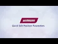 Quick Edit Position Parameters