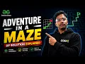 Adventure in a Maze - GFG POTD DP on Grid Full Explanation Code
