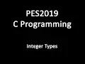 C Programming - Integer Types