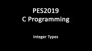 C Programming - Integer Types
