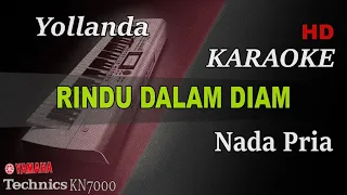 Download YOLLANDA - RINDU DALAM DIAM ( NADA PRIA ) || KARAOKE KN7000 MP3