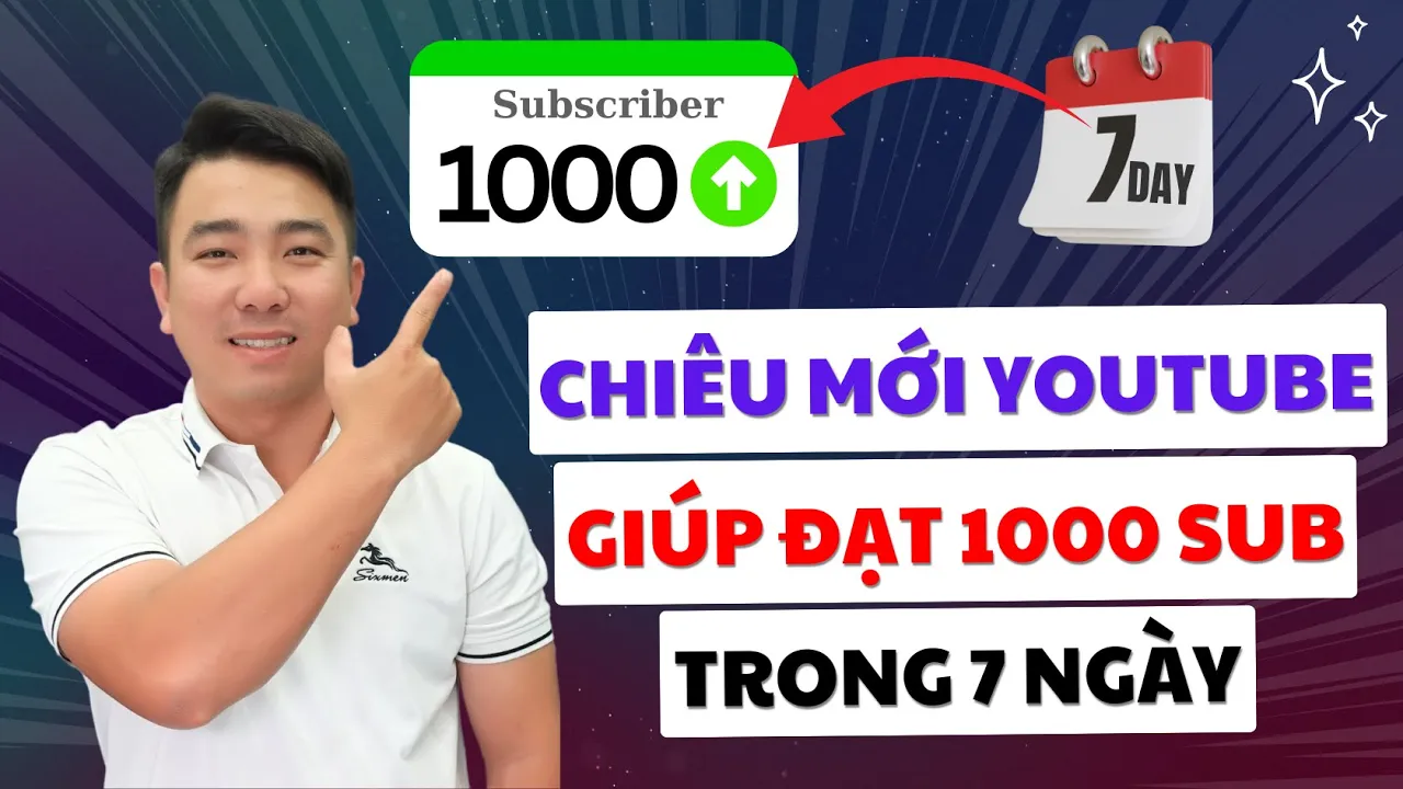 Outline Video Bí kíp Giúp Đạt 1.000 người đăng ký trong vòng 7 ngày - Bạn chỉ cần làm theo