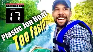 6HP 4 Stroke Top Speed Test On 12 Plastic Coleman Crawdad Jon Boat