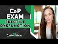 What to Expect in an Erectile Dysfunction C P Exam VA Disability
