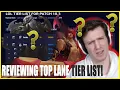 Hashinshin Reviewing Top Lane Champions on U GG Sett Darius are healthy for Top