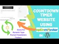 Countdown Timer Website using OptinMonster in Wordpress DynamicType Restart Countdown Part-2