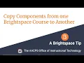 Copy Course Components