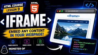 HTML Course iframe element Monster Of Programming