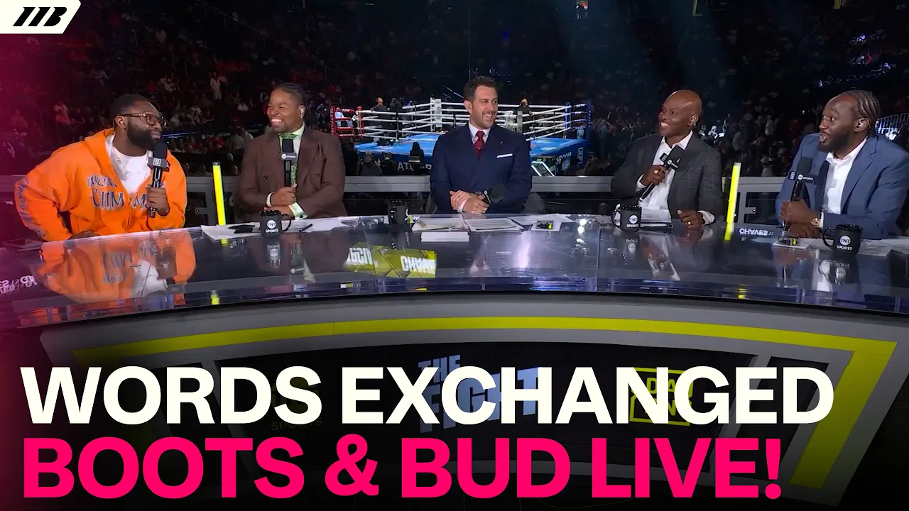 'Easy Work!' 🍿 Terence Crawford and Jaron Ennis Exchange Words Live On TV | Matchroom Boxing