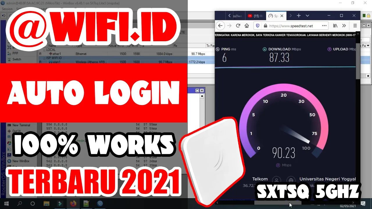 Cara beli voucher WIFI ID melalui SMS