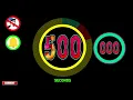 500 Seconds Colorful Circle Timer Alarm No Music