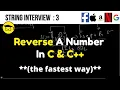Reverse A Number In C C