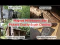 Petroglyphs Grist Mill and Historic Log Cabins In Pickens SC