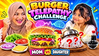 Burger Telepathy Challenge π± Mom vs Daughter | Who Picks the Same Ingredients?