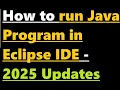 How to run java program in Eclipse