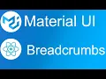 Material UI - Breadcrumbs