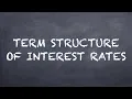 Term Structure of Interest Rates Dr Deric