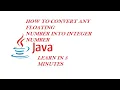 How to convert any floating number into integer Learn in 5 minutes The Computer Guy