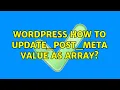 Wordpress How to update - post