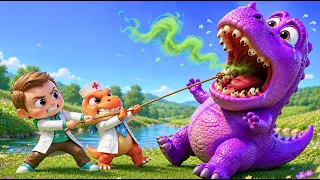 t rex has a toothache dinosaurs hospital song learn dinosaurs bima nursery rhymes
