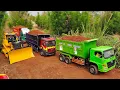 Download Lagu Lewat Jalan Lumpur Mobil Truk Tronton Fuso 220ps, Isuzu Giga, Hino 500 Muatan Berat Oleng Muat Tanah