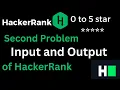 02 C Hacker Rank Solution of Input and Output Problems Input and Output problem of Hacker Rank