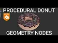 How to create donut in blender geometry nodes