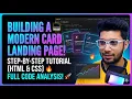 Code a Premium SaaS Hero Section with Interactive Hover Cards CSS Tutorial