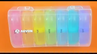 Colorful and easy to use pill box