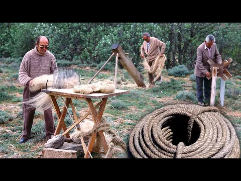 Download MP3 CUERDAS Y SOGAS artesanales. Elaboración y trenzado con fibras vegetales en 1996 | Documental