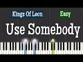 Download Lagu Kings Of Leon - Use Somebody Piano Tutorial | Easy
