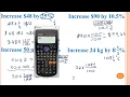 Percentages Increase and Decrease part 1